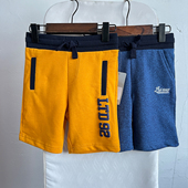 F1童装 休闲裤 100 H666 130码 欧美儿童小毛圈五分裤 男女童夏季 外贸