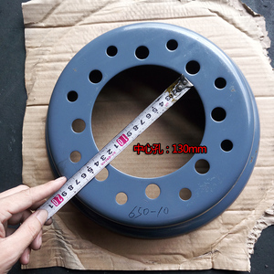 合力杭叉338吨叉车后轮65010钢圈rim50轮毂辋锅加厚耐用A30