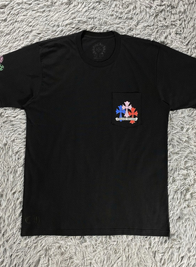 （清仓特价）CH原厂新款黑色24SS新款彩色十字架短袖T恤