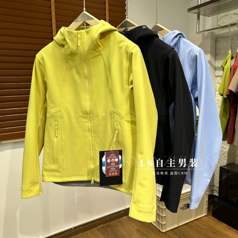大厂订单！户外山系防风防水运动软壳冲锋衣薄绒透气登山服夹克女