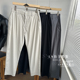 线下599 春夏季 舒适透气锥形易打理 冰感天丝亚麻宽松直筒休闲裤