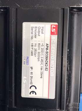 议价LS产电伺机电机APM-SC06ADK2-52  (600W