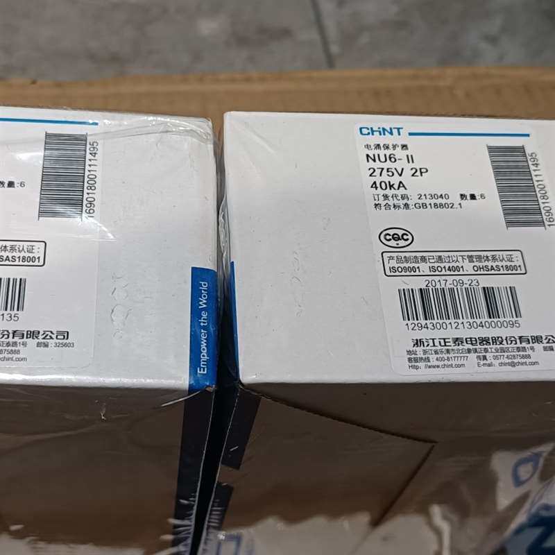 议价正泰浪涌保护器 NU6-II  275v 2P  40KA