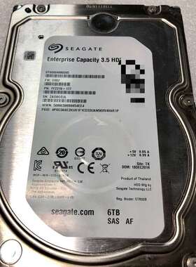 议价希捷 ST6000NM0095 SAS成色新 6T企业级硬盘