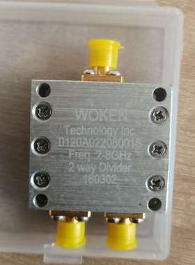 {议价}沃肯Woken SMA 2-8GHz RF射频 1分2功分器
