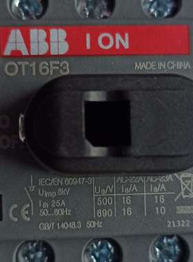 {议价}ABB隔离开关OT16F3  69.00