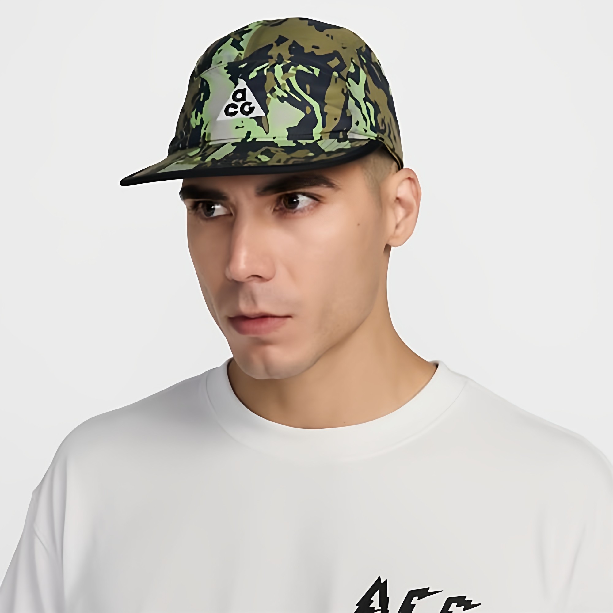 ACG户外迷彩速干平沿帽
