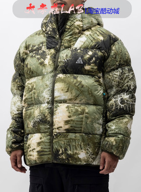 Nike ACG 户外机能树枝迷彩P棉可收纳登山徒步保暖棉服FB8122-386