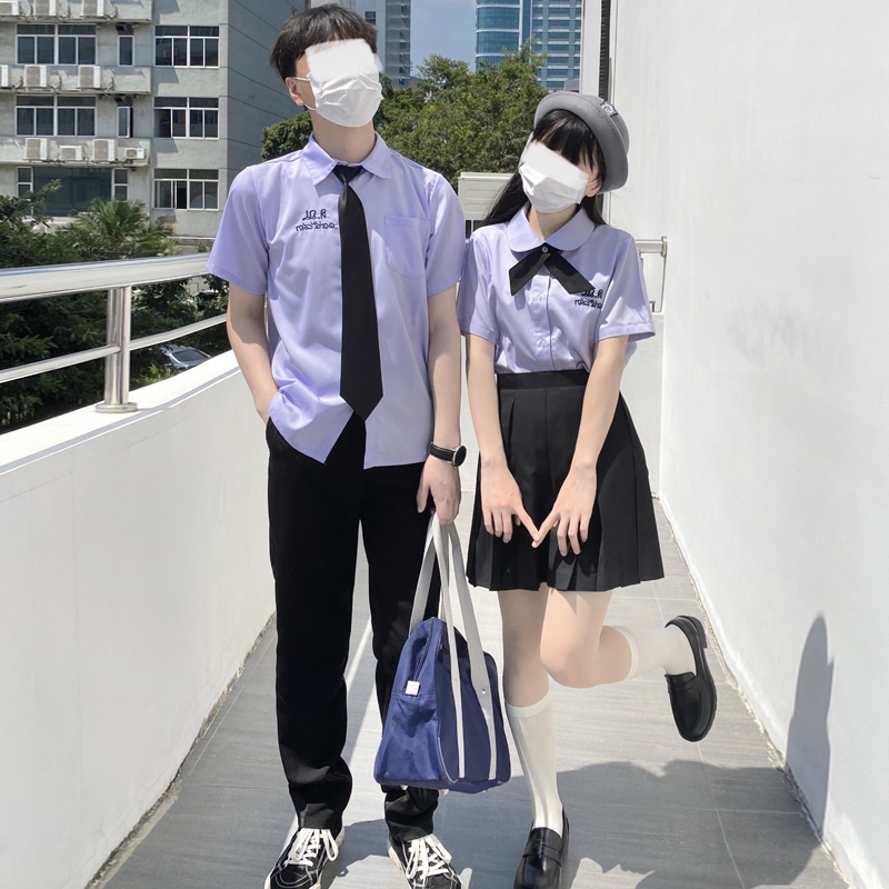 泰国校服禁忌女孩jk制服套装泰式衬衫运动会初高中学生班服毕业服