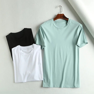 醉新纳米黑科技！清凉夏季男士时尚防水防污透气纯色短袖T桖潮