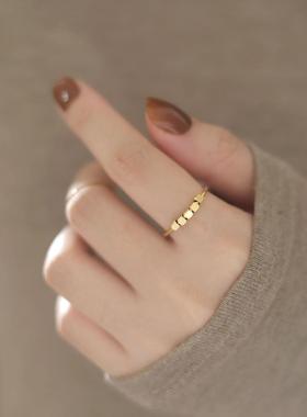 2024年新款高级感24k小金块戒指