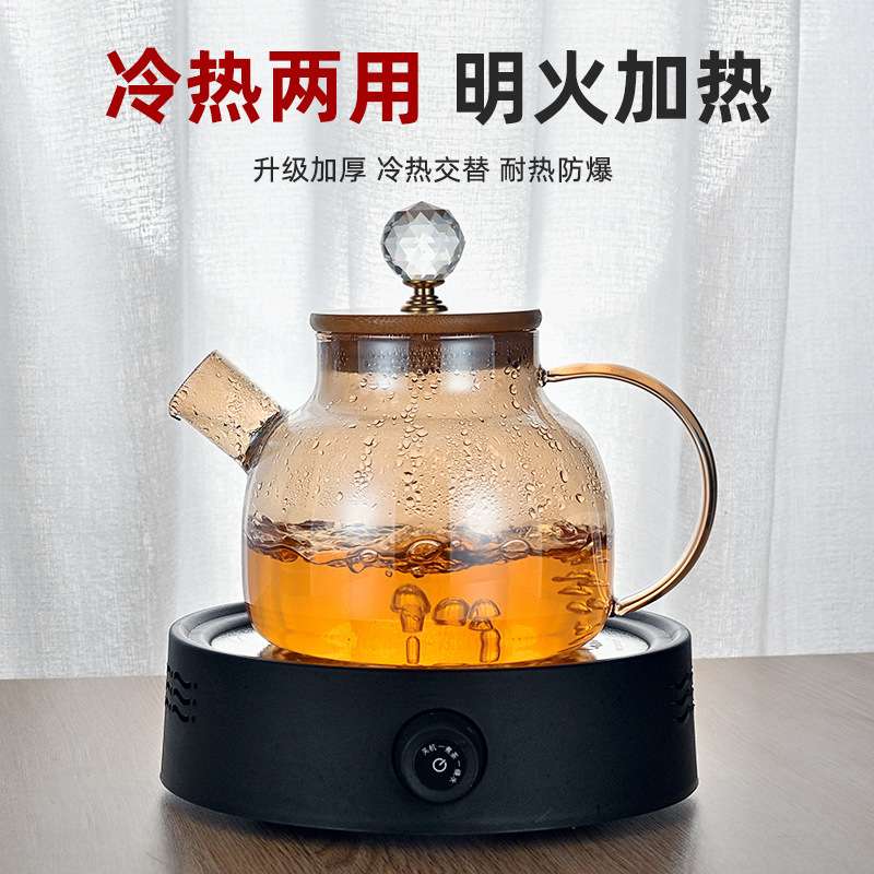 透明玻璃冷水壶凉水壶夏季家用大容量加厚水壶耐高温茶壶茶具套装 餐饮具 冷水壶 原图主图