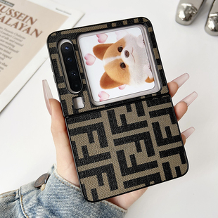 轻奢风适用华为purax手机壳华为Nova Flip折叠屏保护套Pockets全包防摔奢华皮纹创意外壳情侣网红时尚 爆款
