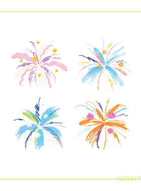 AnOther Tattoo绚烂烟花音乐节手臂绝美纹身贴组合买一送一防水