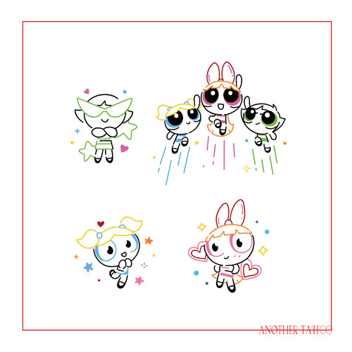 AnOtherTattoo纹身贴小女警