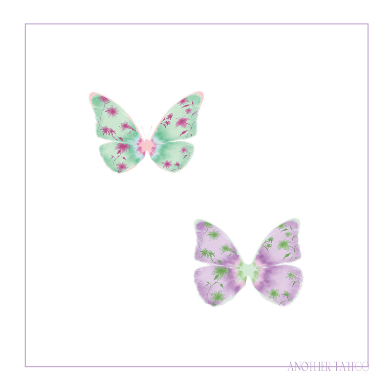 AnOtherTattoo纹身贴蝴蝶