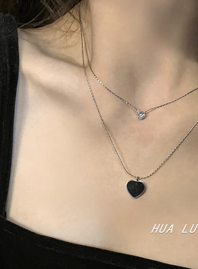 轻奢小众设计感叠戴项链颈链