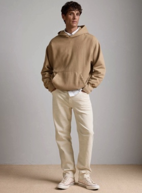 美系AE 无性别 复古高端线 日本赤耳面料布边 经典直筒牛仔裤