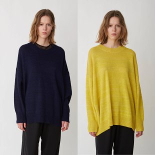 法系IM 女款 GATLINY 羊驼毛oversized圆领套头针织衫毛衣 多色