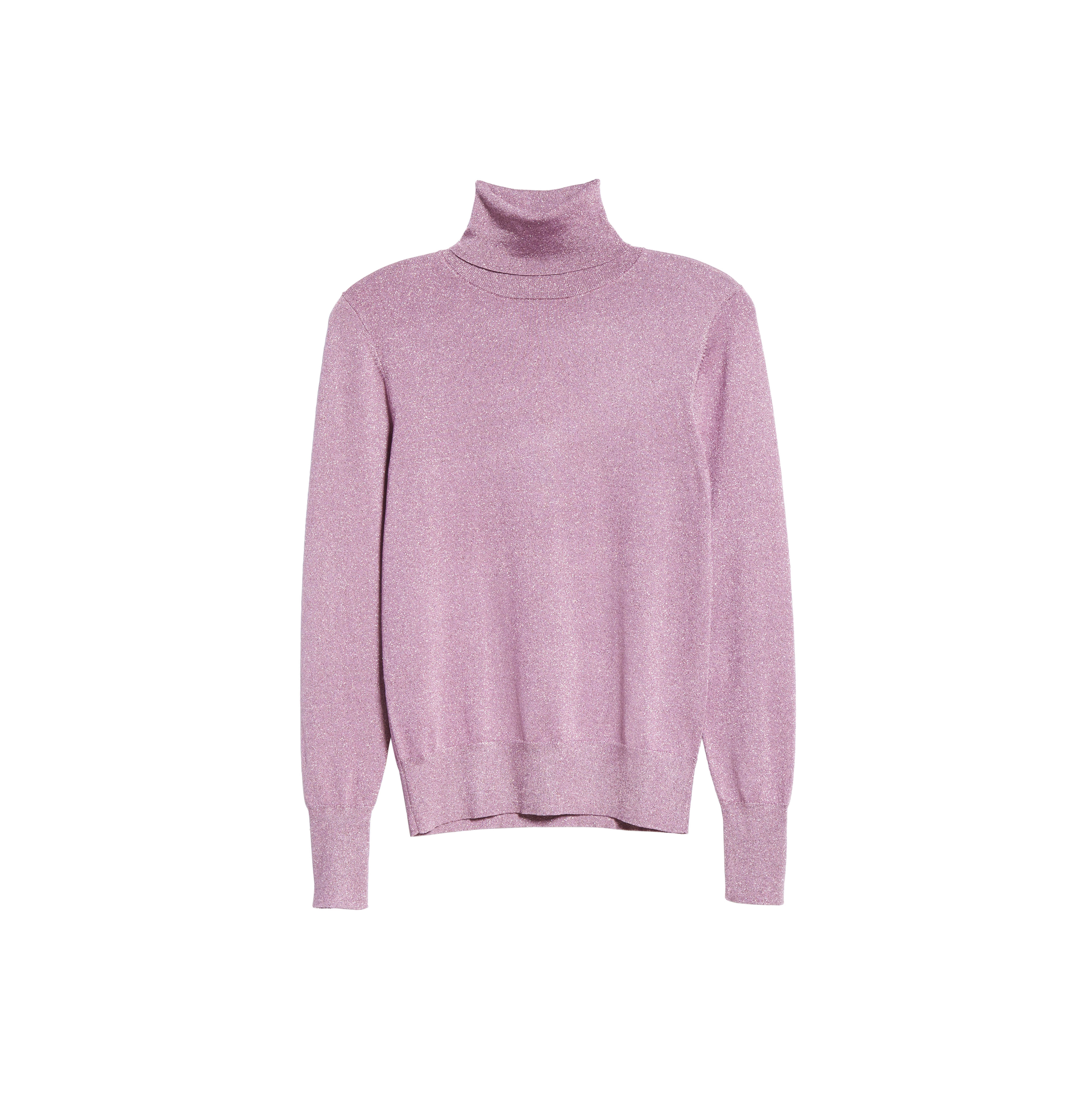 纽约轻奢KS铜氨亮丝高领针织衫