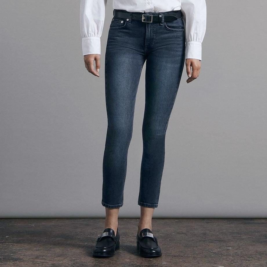 纽约轻奢R&B弹力紧身牛仔裤