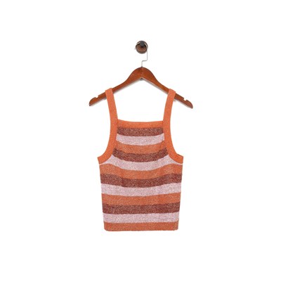 纽约轻奢KS复古亮丝条纹吊带