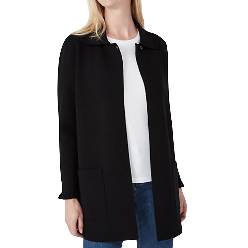 纽约轻奢KS荷叶边针织西装外套