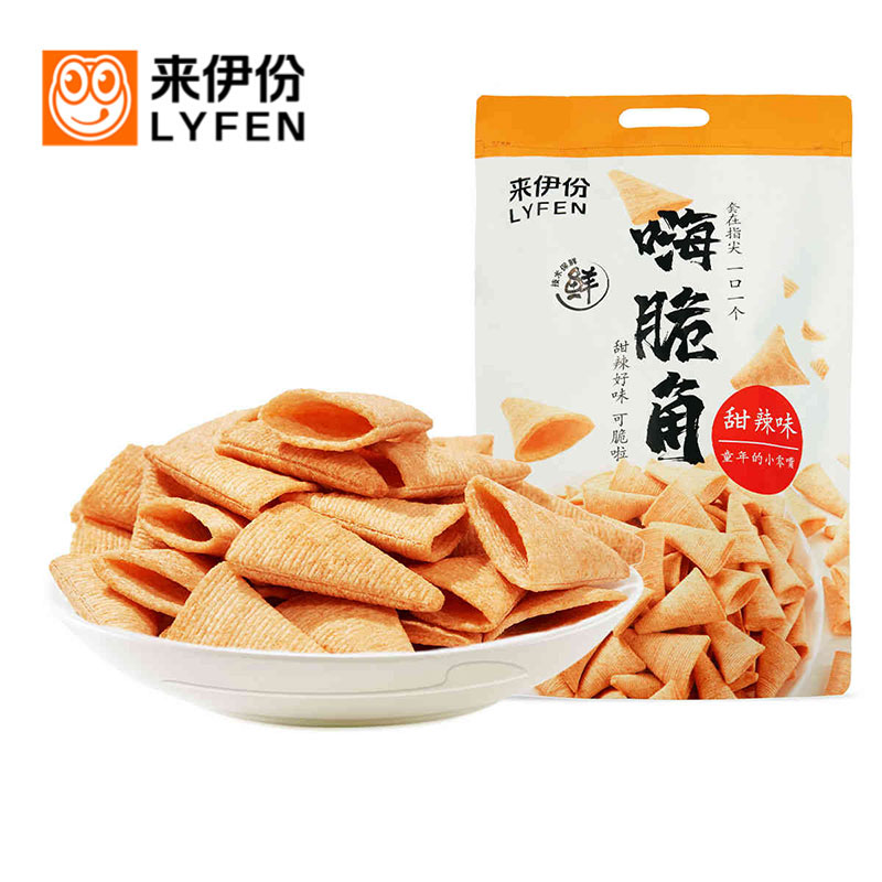 来伊份嗨脆角180g*2袋童年小零嘴