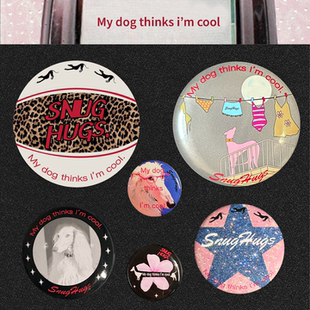 thinks cool SnugHugs小狗原创趣味徽章复古胸针套装 dog