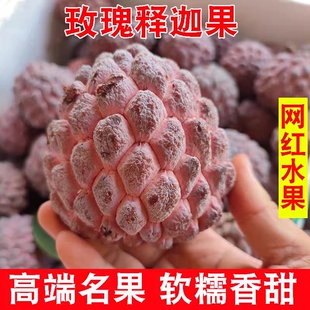 顺丰冷链 玫瑰释迦果5斤新鲜水果牛奶凤梨释迦包邮番荔枝佛头果大