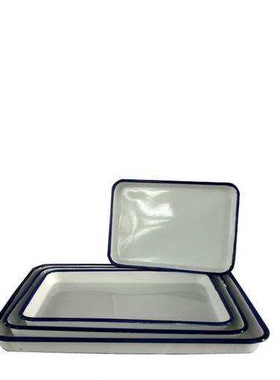 搪瓷方盘 搪瓷托盘 消毒盘 实验室托盘34x24/42x28/50x38/30x20