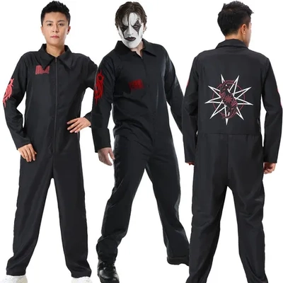 服装衣服连体衣角色扮演SlipKnot表演cosplay活结万圣节衣服乐队
