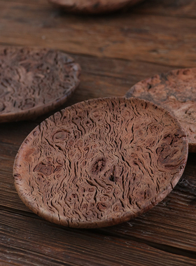 不凡木逸实木手工日式茶托中式复古壶承茶具底座隔热垫干果盘文盘