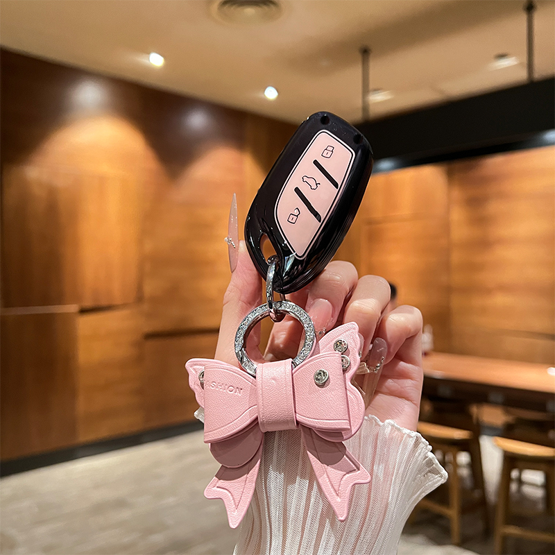 适用名爵4钥匙套MG4ev领航MG5天蝎座ZS锐腾HS锐行ES5车包扣MG6壳