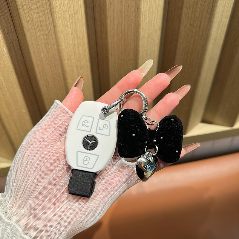 适用奔驰c200I车钥匙套A180壳GLA200扣 GLC260女士GLK300包S级CLA