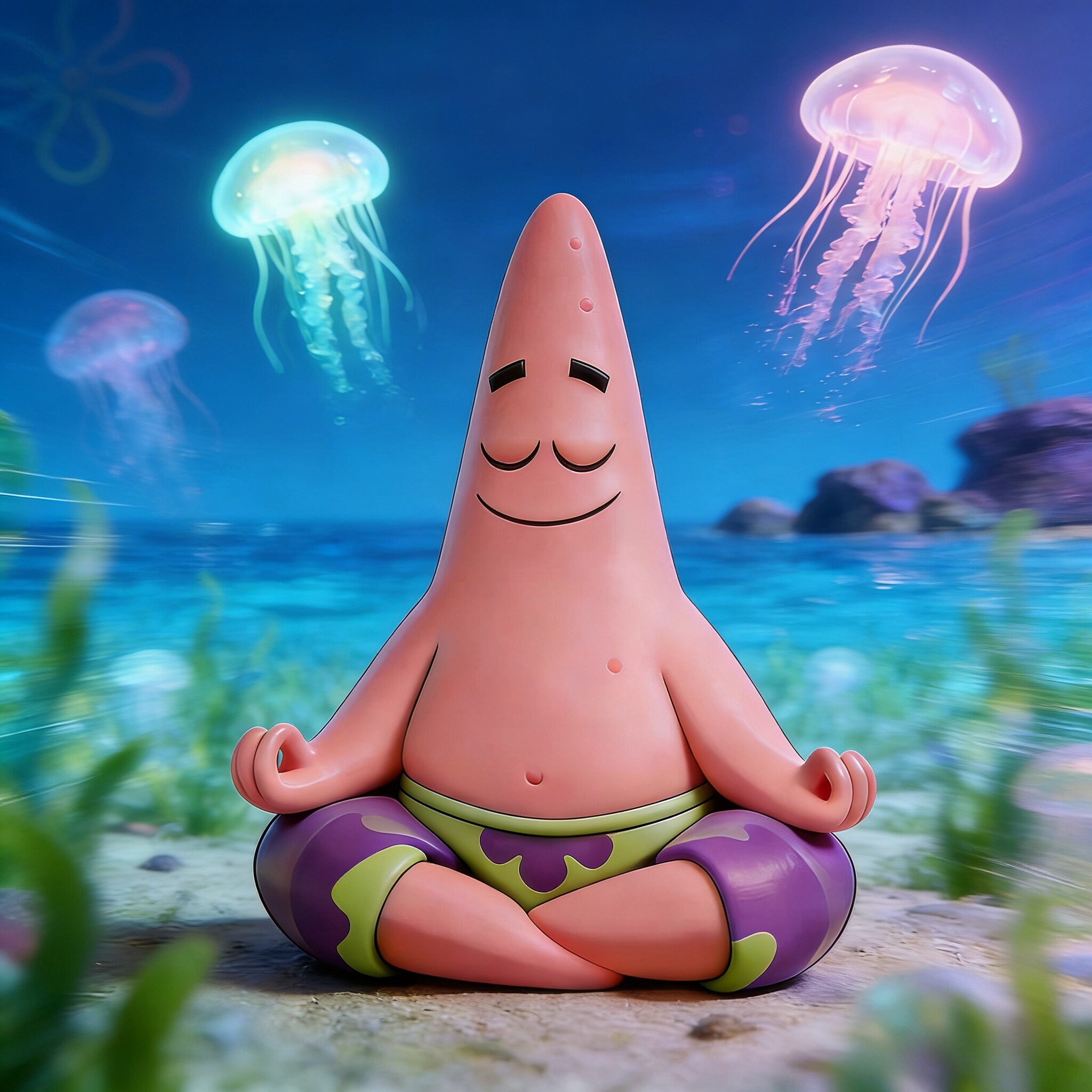 现货海绵宝宝派大星手办二次元模型桌面机箱车载摆件礼物
