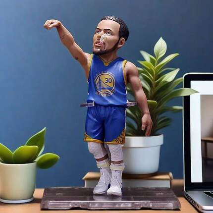 NBA手办詹姆斯哈登库里汤普森篮球萌神模型人偶摆件玩具送男朋友