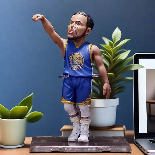NBA手办詹姆斯哈登库里汤普森篮球萌神模型人偶摆件玩具送男朋友