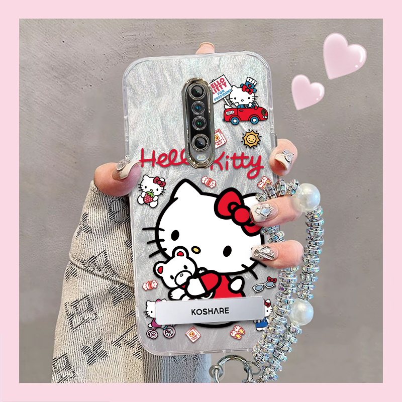 羽纱kt猫红米K30i手机壳M2001G7AE情侣全包防摔软男女可爱套外壳