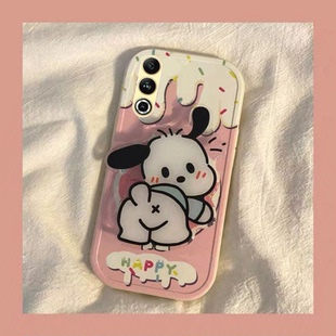 魅族20手机壳20pro男女新款可爱奶油帕恰狗兔年新年春节红色兔子全包硅胶套软壳防摔支架款