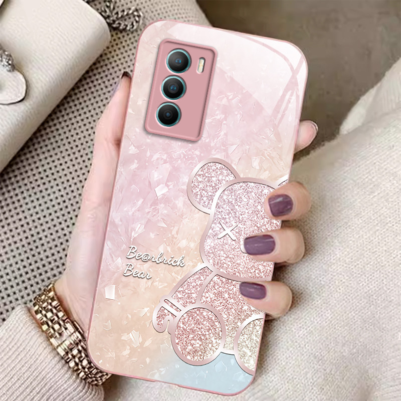 vivo T1/T1X手机壳XNote硅胶全包软T2/T2X/U3玻璃超薄暴力熊新款高档卡通可爱