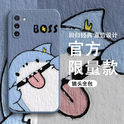 油画淘气鲨鱼柴犬熊猫手机壳