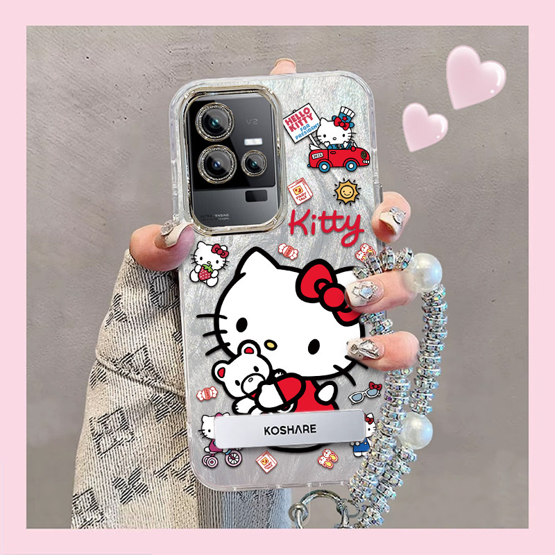 羽纱kt猫iQOO11手机壳V2243A情侣全包防摔硅胶高级男女可爱套外壳