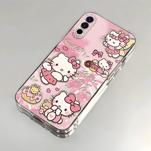 卡通kt猫魅族20壳透明M381Q全包防摔硅胶高级男女可爱套外壳