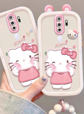 泡芙kt猫OPPOA11壳PCHM10情侣全包防摔软高级男女可爱套外壳