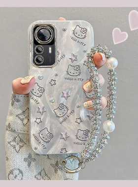 羽纱kt猫红米K50至尊版手机壳2022CP8469情侣全包防摔可爱套外壳