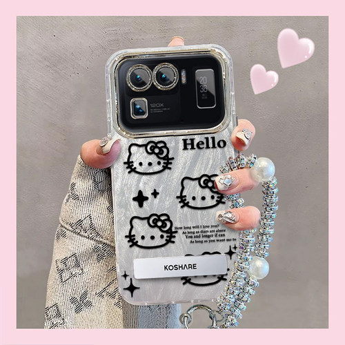 精孔kt猫小米11Ultra手机壳M2102K1C情侣全包防摔男女可爱套外壳