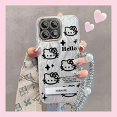 精孔kt猫红米K70手机壳23113RKC6C情侣全包防摔软男女可爱套外壳