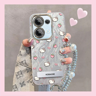 羽纱kt猫OPPOReno8Pro手机壳PGAM10情侣全包防摔软男女可爱套外壳