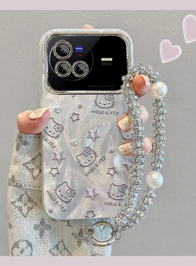 羽纱kt猫vivoX80手机壳V2183A情侣全包防摔软高级男女可爱套外壳